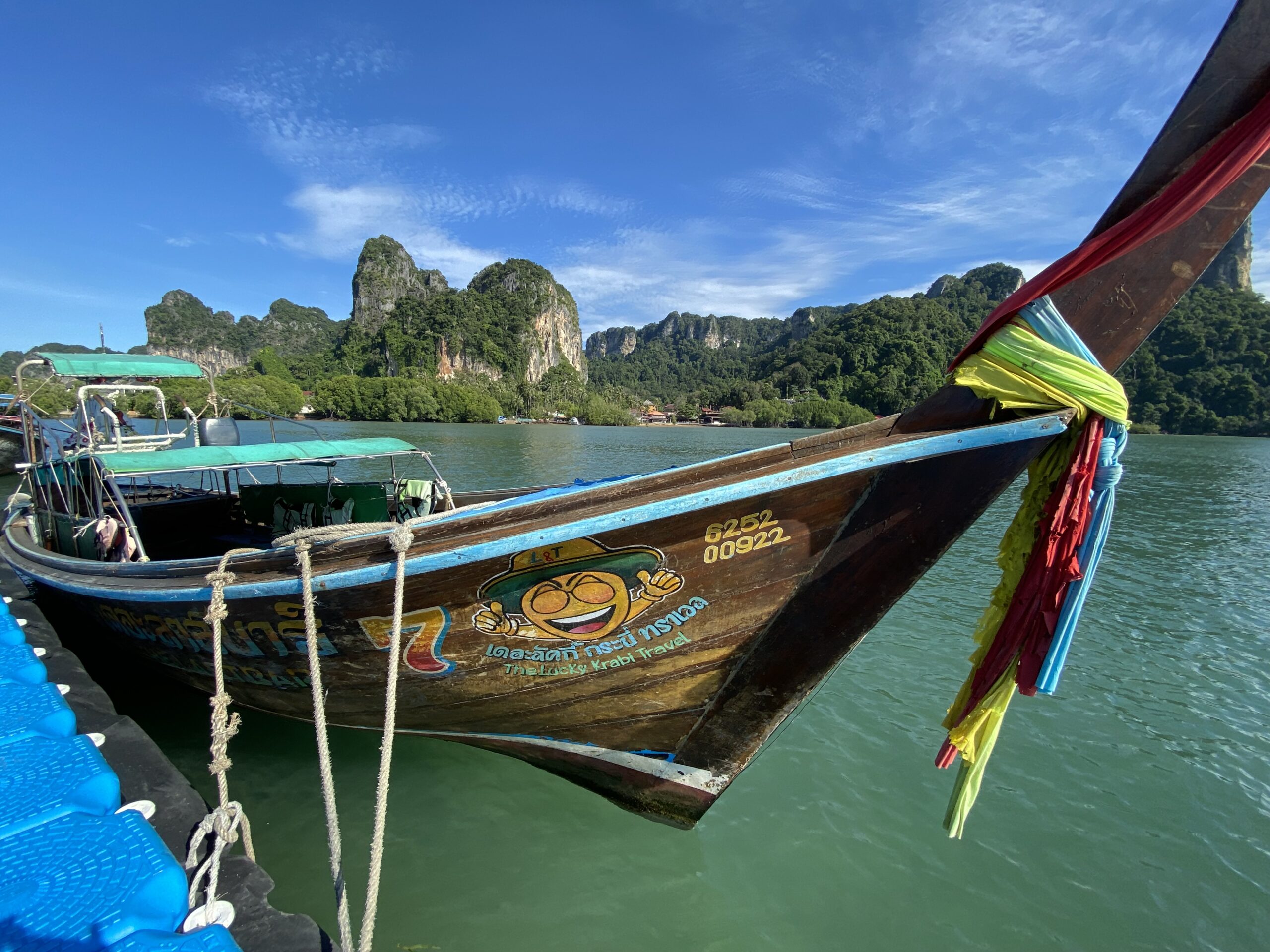 Traveler overlooking Thailand archipelago