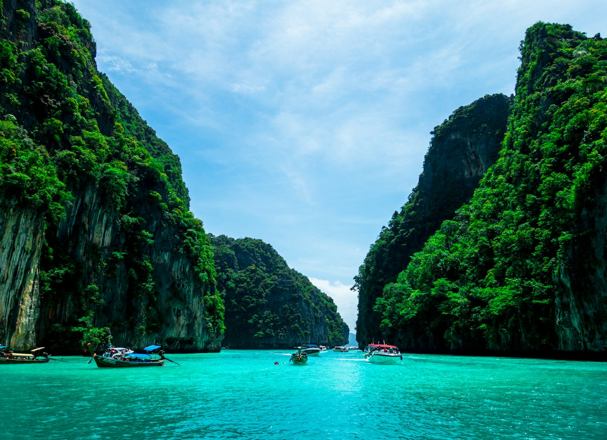 Phuket Tropical Coastline and Promthep Cape Sunset View