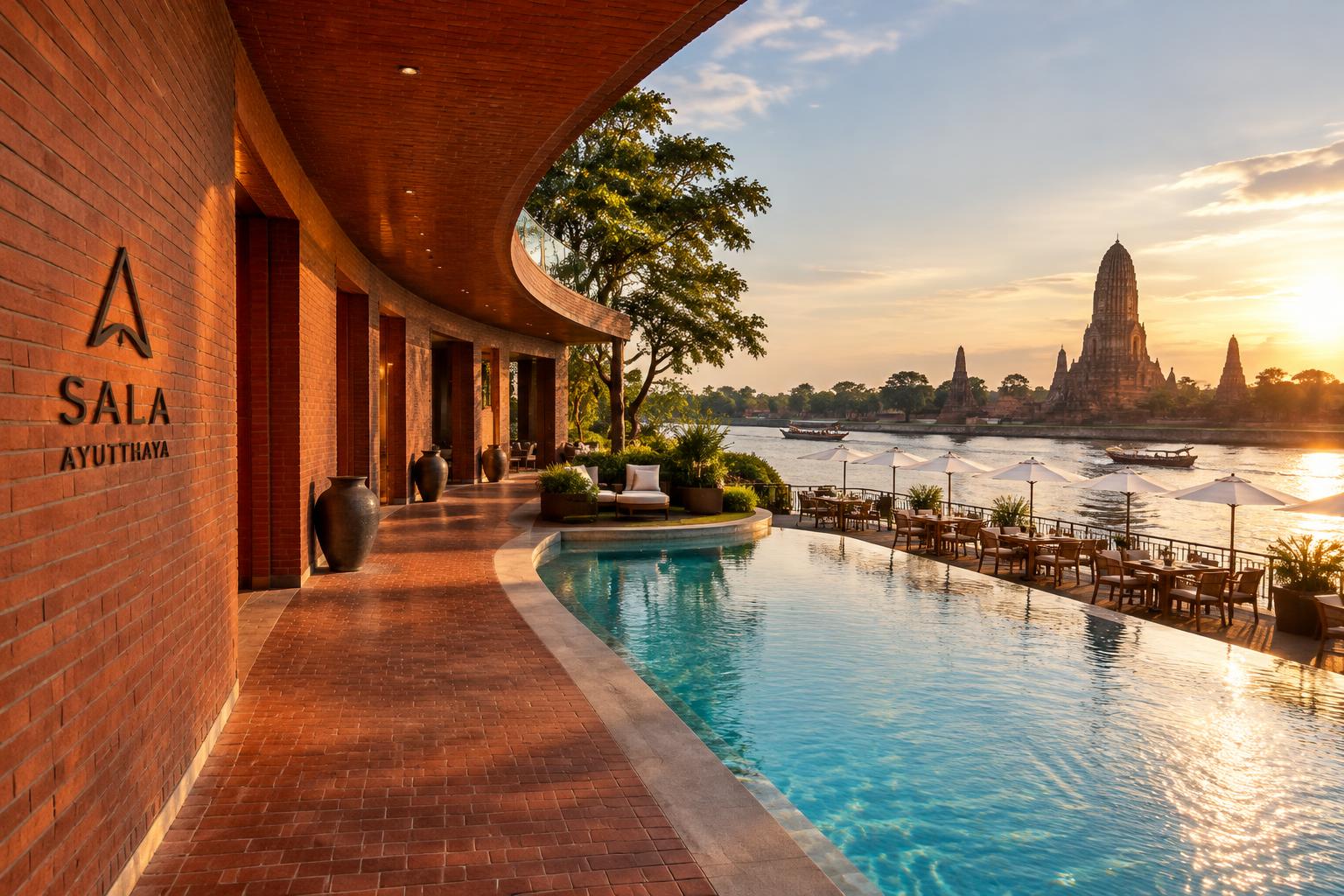 Sala Ayutthaya Luxury Boutique Hotel Riverside View