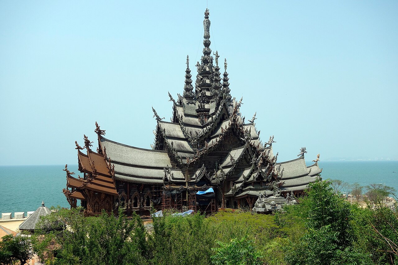 The Sanctuary of Truth Pattaya Carved Wooden Temple