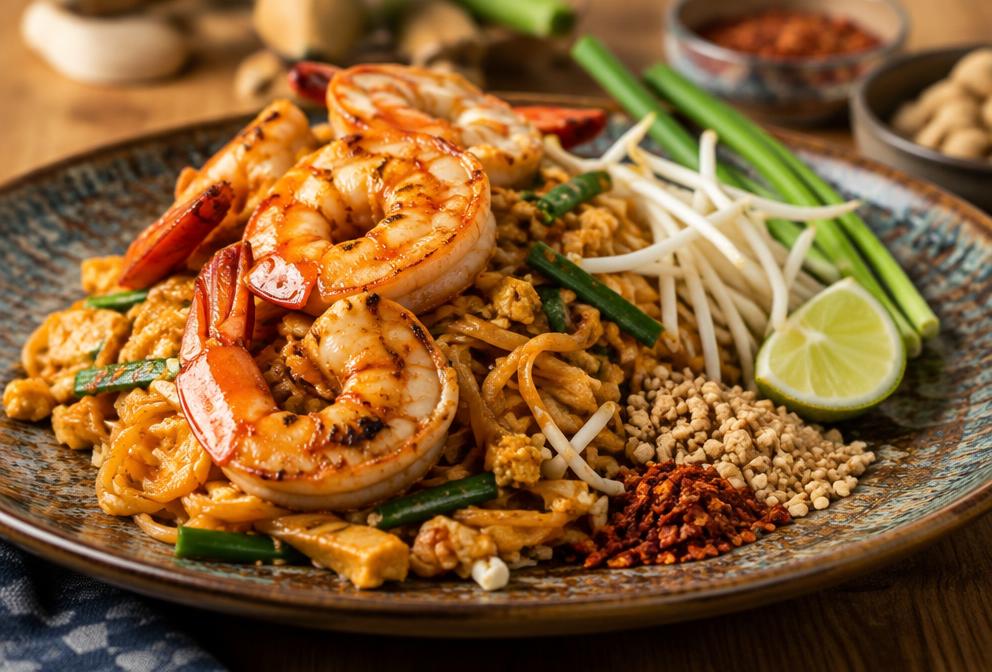 Thai Pad Thai with prawns